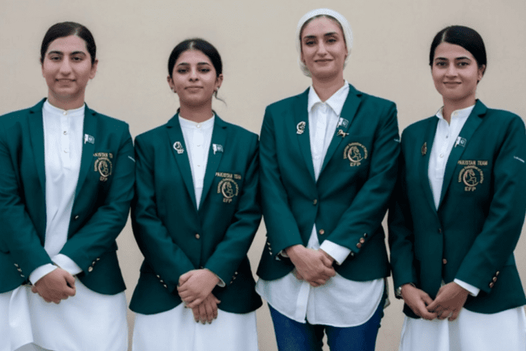 Pakistani women take part in intl tent pegging championship