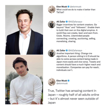 Elon Musk accepts Ali Zafar’s Twitter suggestions