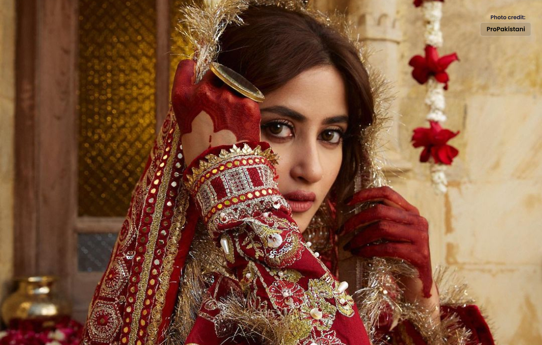 Sajal Aly is a Vision to Perceive as a Vintage Bride