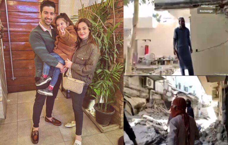 Aiman Khan and Muneeb Butt&#8217;s Home Partially Destroyed by Gas Explosion