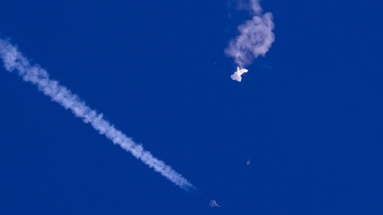 Chinese Balloon Shot Down over Atlantic