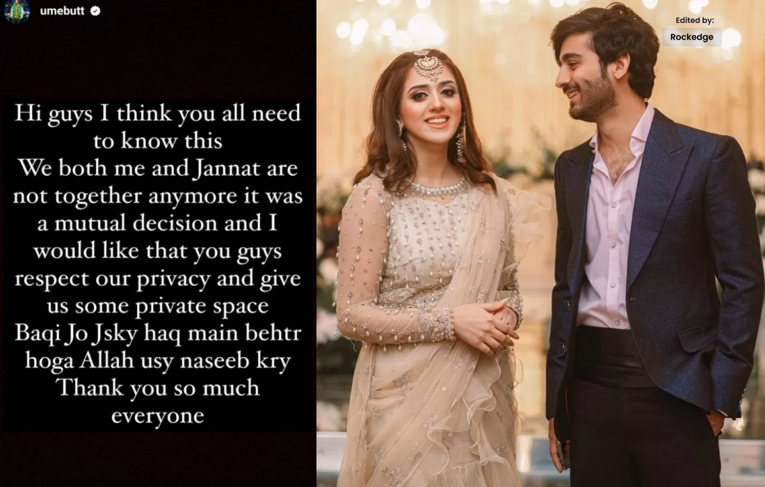 Jannat Mirza and Umer Butt Announce Their Breakup Relation