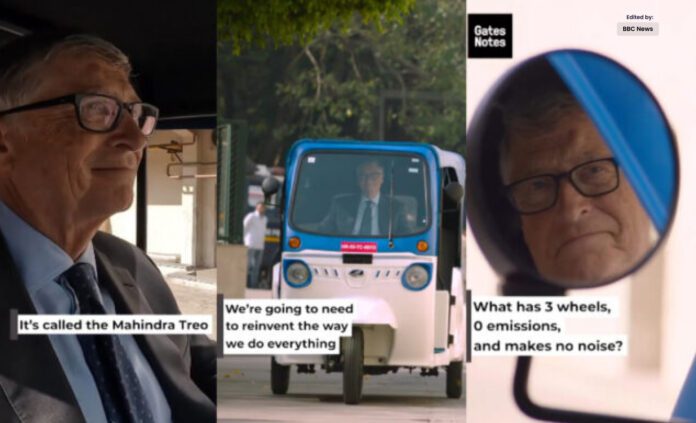 Bill Gates Was Seen Driving an Electric Rickshaw