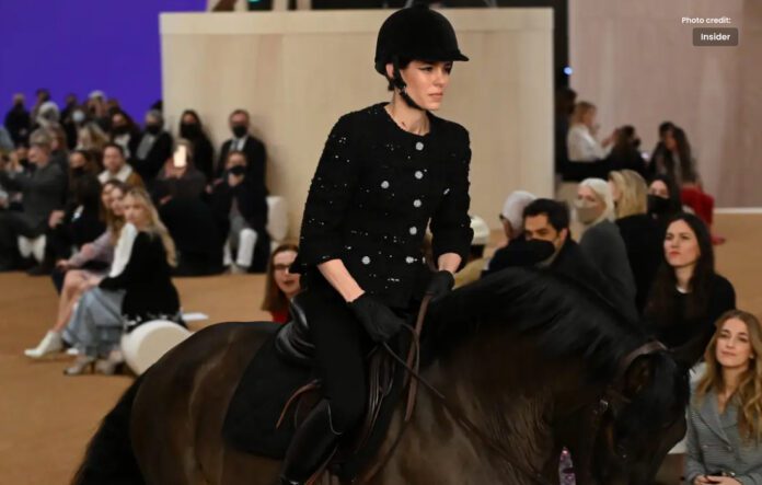 France Paris Fashion Week Features an Exciting Entrance by Horses.