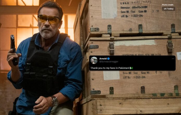 Schwarzenegger Thanks Pakistani Fans for ‘Fubar’ Hits Top 10 Via Tweet