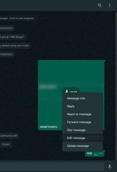 Now Messages Can be Edit on WhatsApp Web Beta