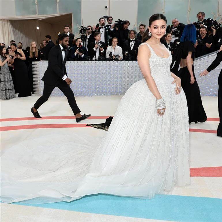 Alia Bhatt Slays in White Gown At MET Gala 2023