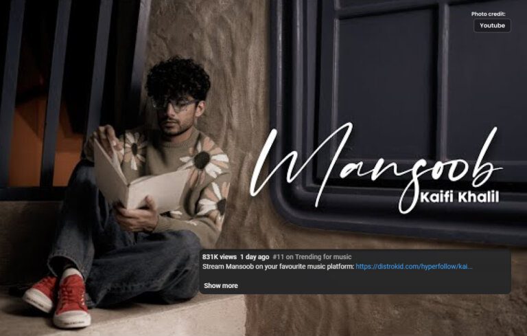 Mansoob, Kaifi Khalil’s New Heartbreak Song Released