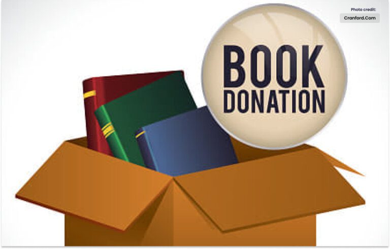 Where should books be donated?