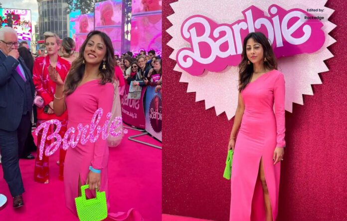 Ainy Jaffri Enjoy Barbie Premiere in London