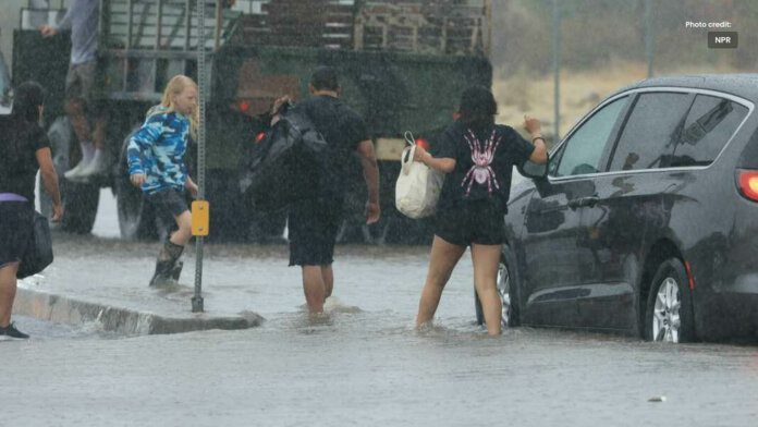 California Hit by Flash Flood Caused by Tropical Storm Hilary