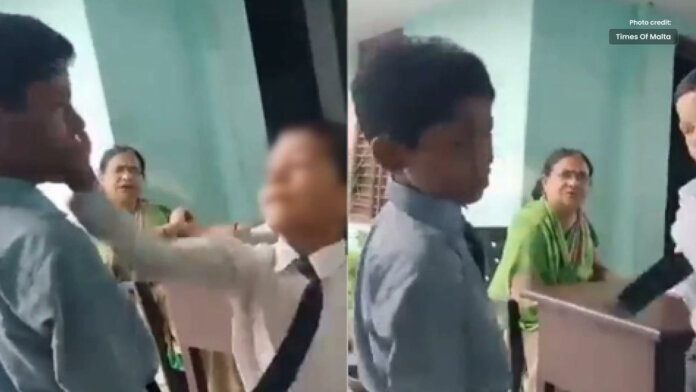 Muslim Boy in Class Asked to Slapped by Indian Teacher