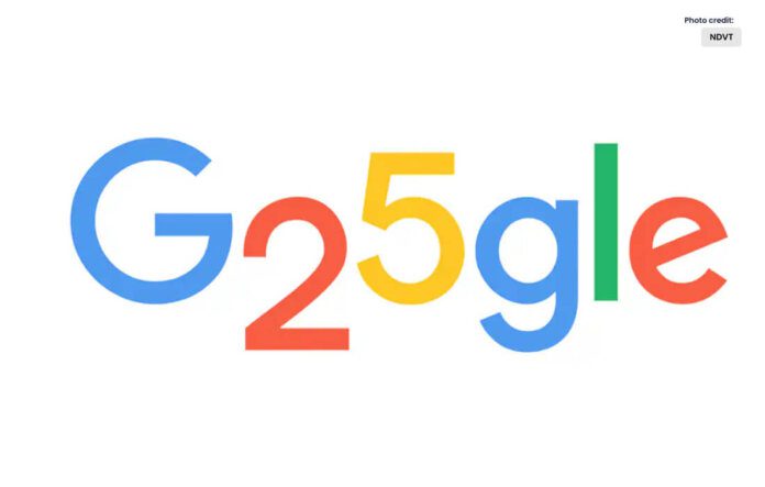 Google Marks 25th Birthday with Special Doodle