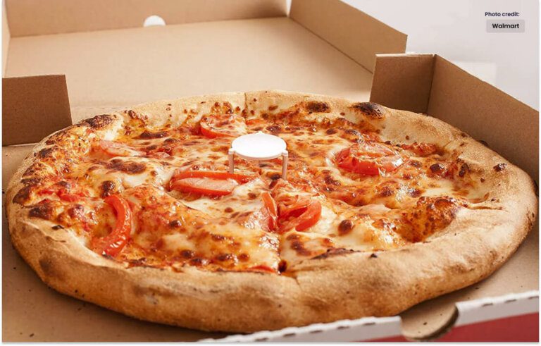 Why is there a three-legged table in the middle of every pizza?