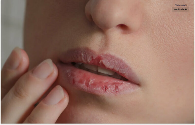 How can lips be kept from dry out in the winter?