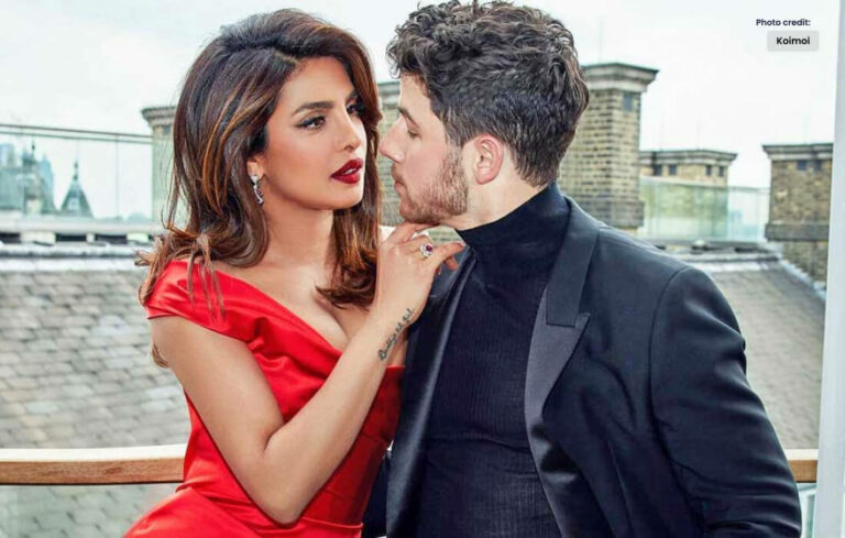 Nick Jonas Reacts to Priyanka’s Look in Green Saree