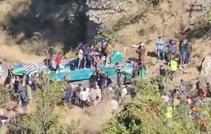 Occupied Kashmir Passenger Bus Fell into Ditch