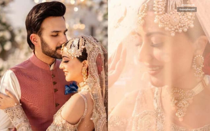 Actress Aymen Saleem Imitated Alia Bhatt in Bridal Entry