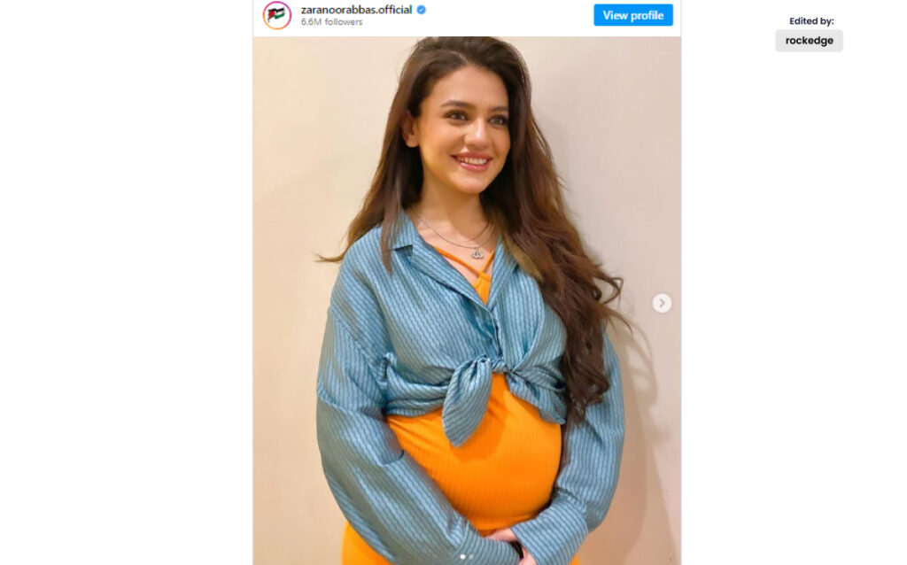 Zara Noor Abbas Faces Criticism for Sharing Baby Bump Photos