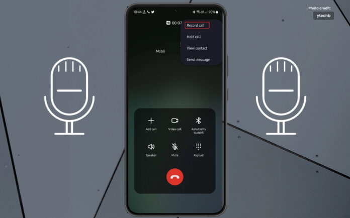 Samsung Introduced the Call Recording Feature