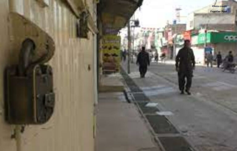 Shutter Down Strike against Rigging in Balochistan