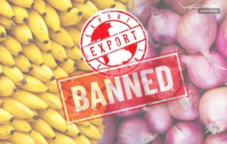 Government Banned Export of Onions and Bananas