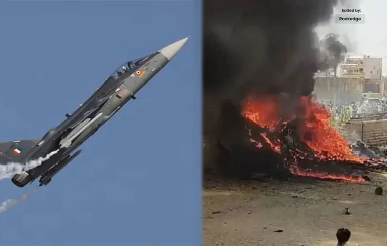 Indian Fighter Plane Tejas Crashed during Training