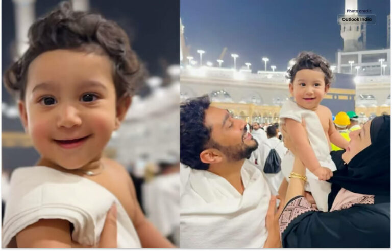 Indian Actress Gauhar Khan Performed Umrah with her Family